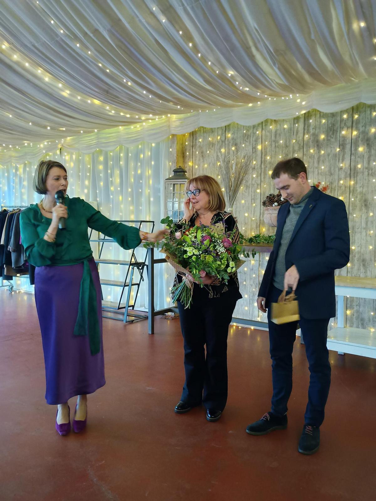 Teresa Ares, Purificación Tamame y Luis J. Alberca