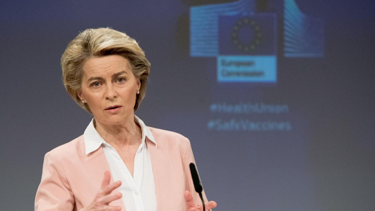 La presidenta de la Comisión Europea, Ursula von der Leyen