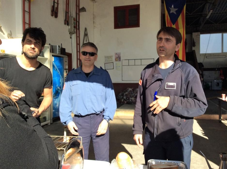 Esmorzar reivindicatiu dels Bombers de Figueres