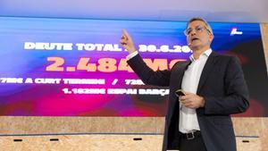 Victor Font denuncia la delicada situación económica que vive el Barça.