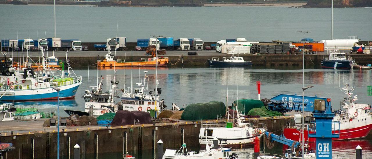 Barcos de pesca en el muelle de Oza.   | // Casteleiro/Roller Agencia