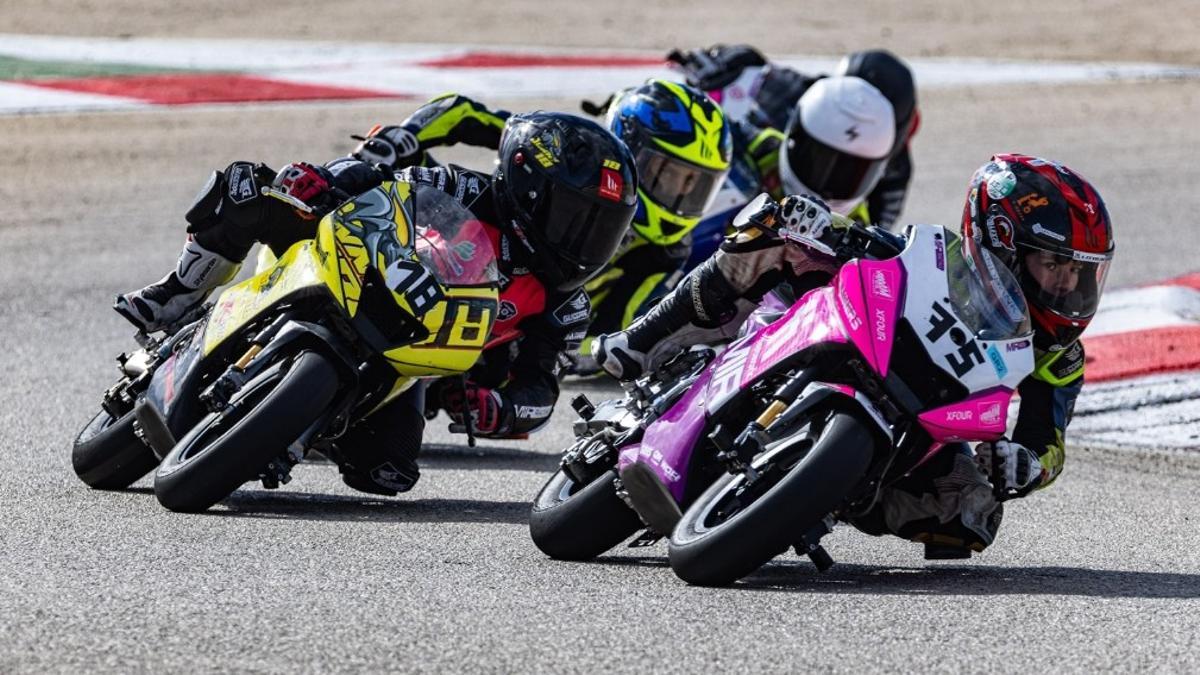 Prueba de motociclismo en el circuito de Albaida, en una imagen de archivo.