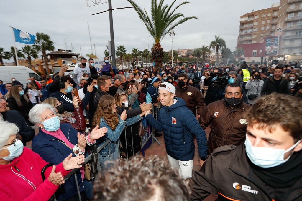 Pedro acosta en el Puerto de Mazarrón