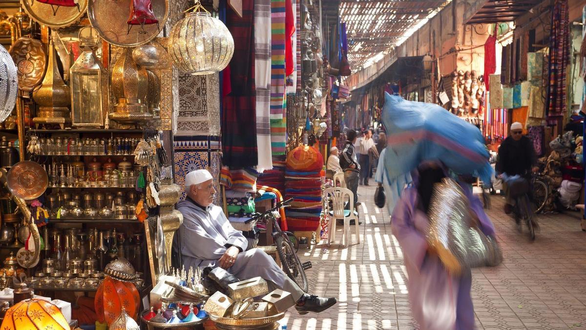 Zoco de Marrakech, en Marruecos