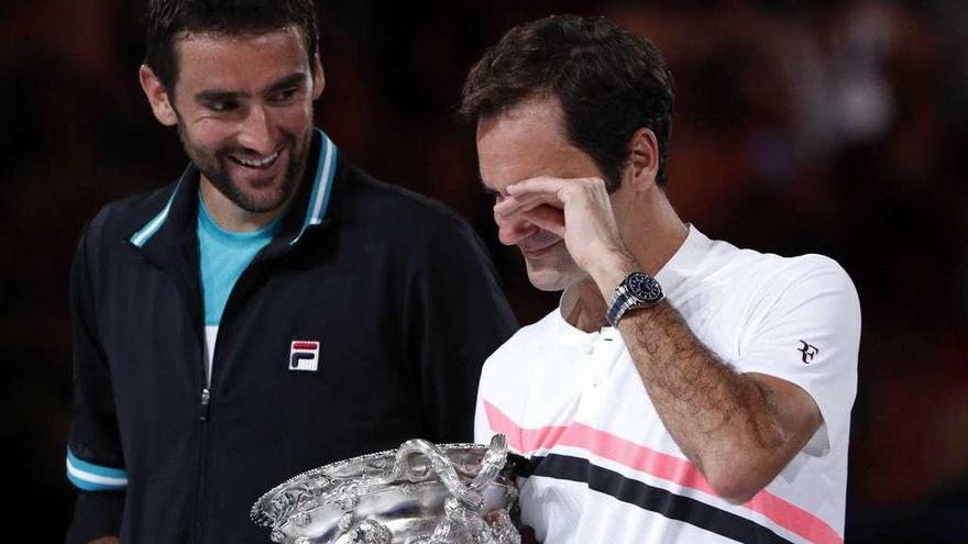 Lágrimas divinas de Federer