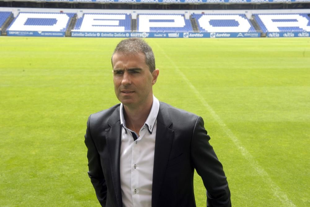 Presentación de Gaizka Garitano como nuevo entrenador del Deportivo