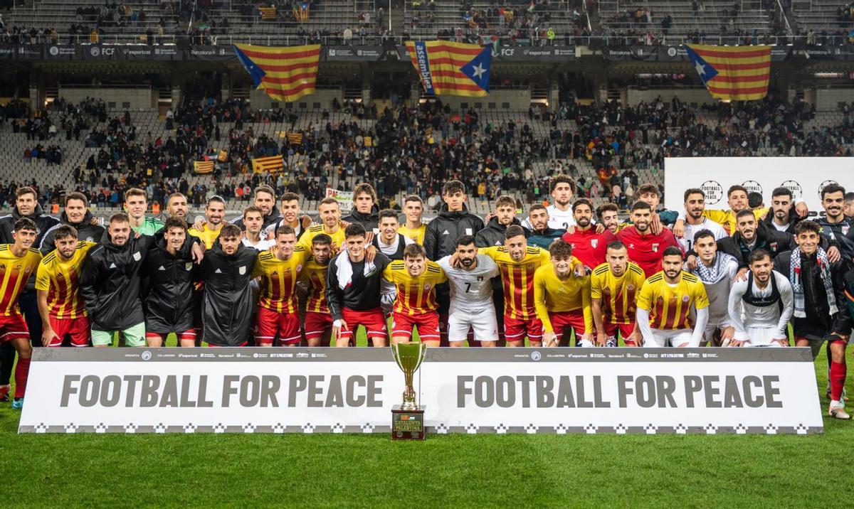 Catalunya es bolca amb Palestina davant 30.018 espectadors