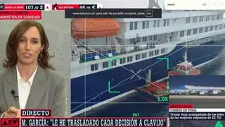 Mónica García replica a Clavijo: "Tiene un interés político, le hemos trasladado las decisiones el primero"