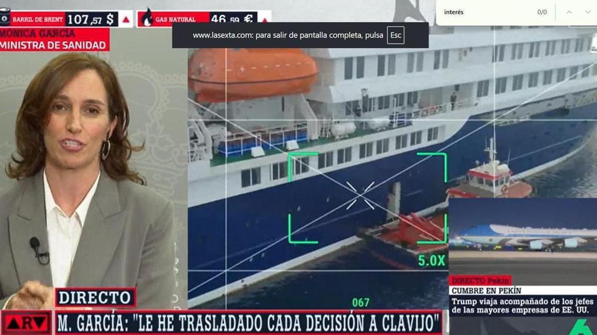 CRISIS HANTAVIRUS | Mónica García replica a Clavijo: «Tiene un interés político, le hemos trasladado las decisiones el primero»