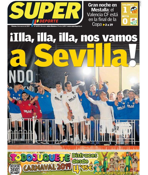 Portada SUPERDEPORTE viernes 1 de marzo de 2019