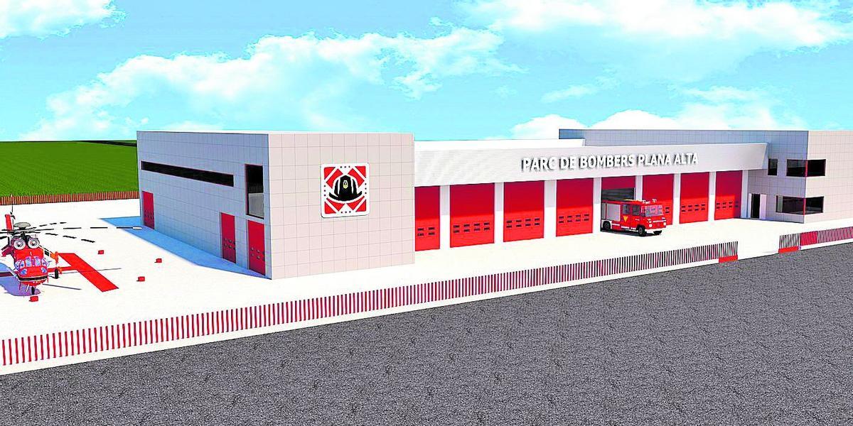 El nuevo parque de bomberos incluso tendrá helipuerto y unas instalaciones de primer orden para garantizar la seguridad.