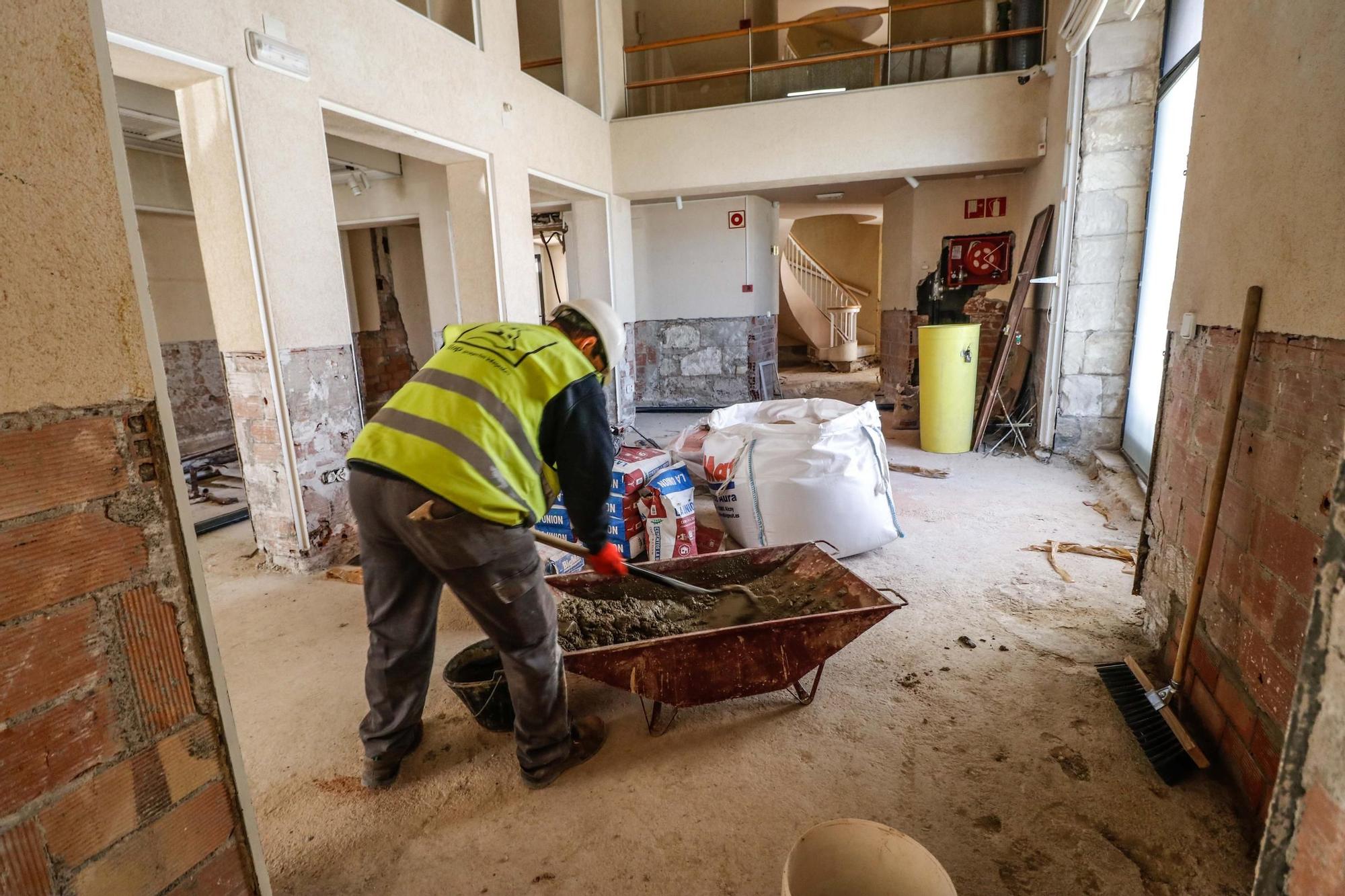 Obras en el Museo Arqueológico Camil Visedo de Alcoy