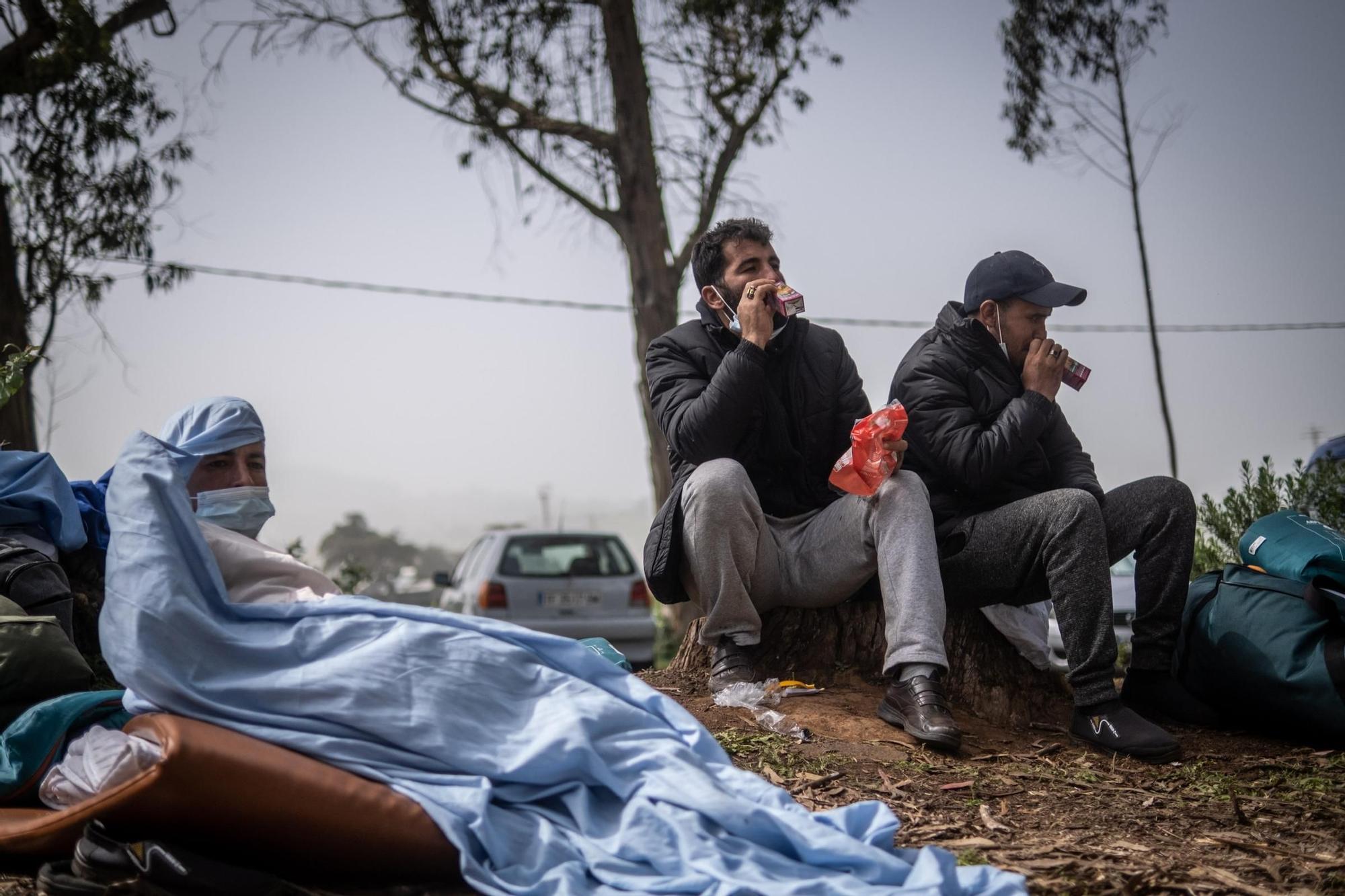 Protestas de los inmigrantes en Las Raíces