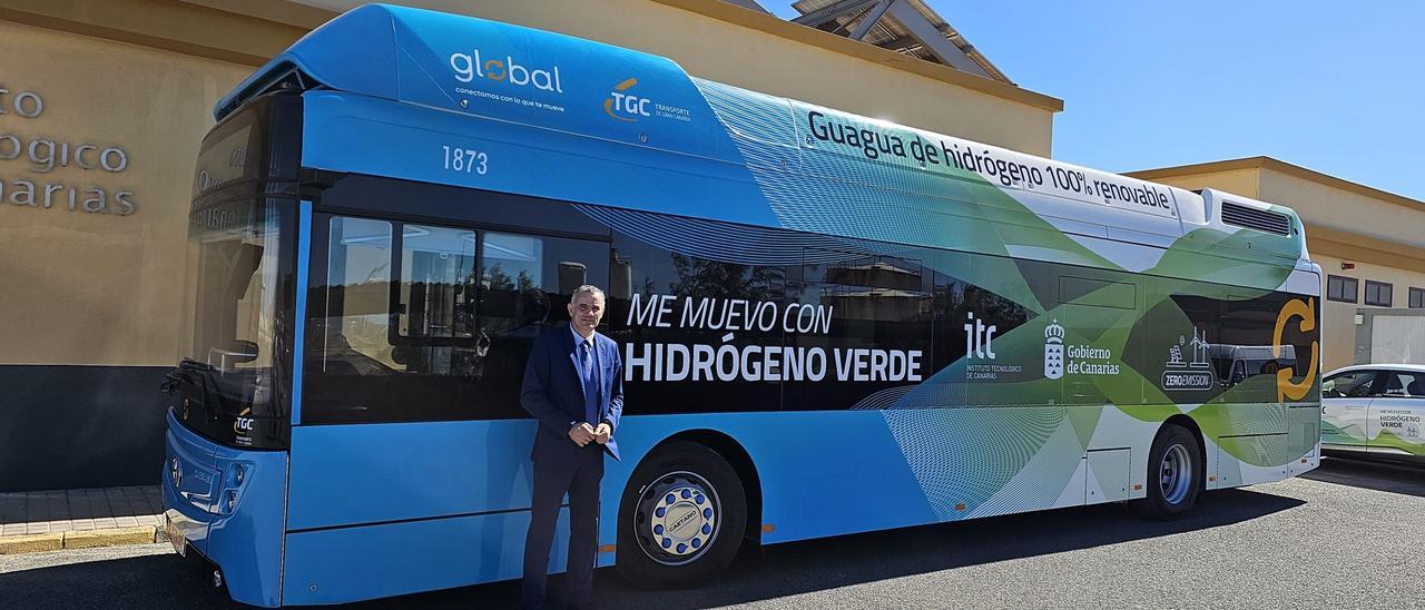 La guagua de hidrógeno verde de Global.