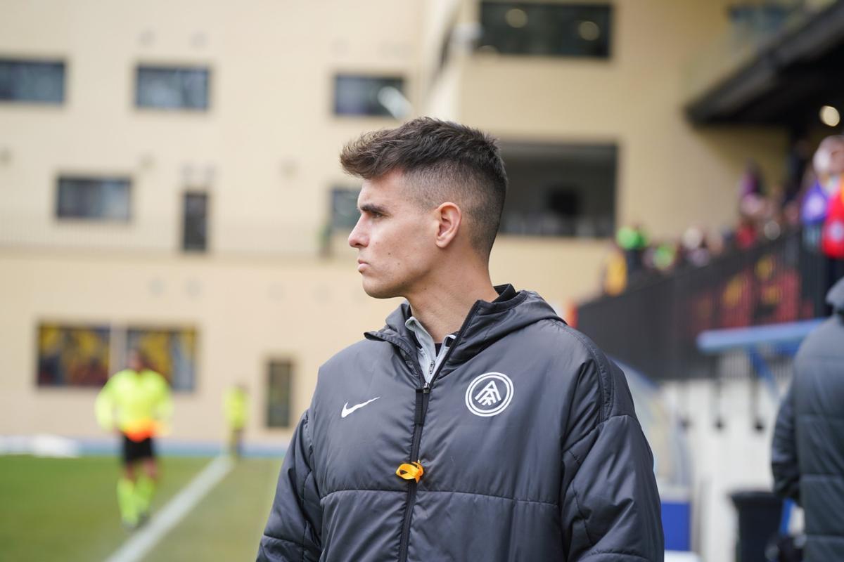 Carles Manso, durante un encuentro al frente del Andorra de este curso.
