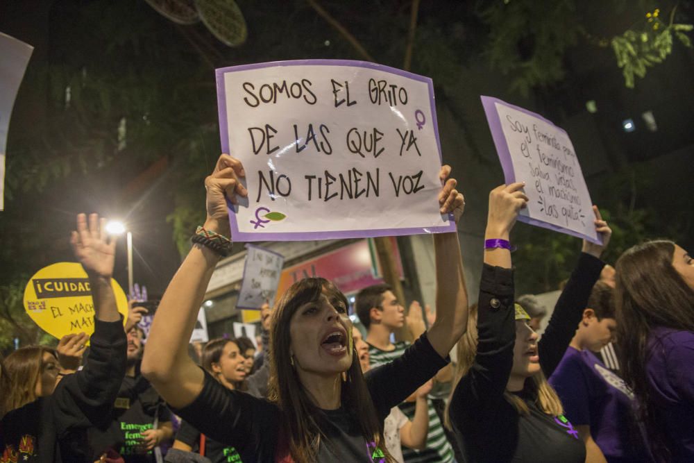 Manifestación contra la violencia machista