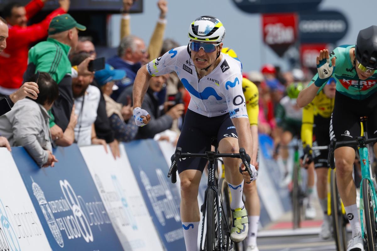 El gesto de rabia de Canal al certificar la victoria.