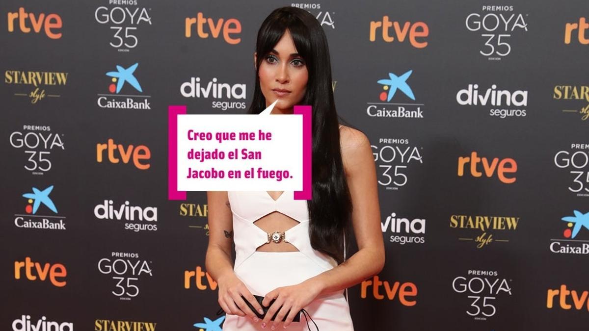 Aitana en la alfombra roja de los Goya 2021