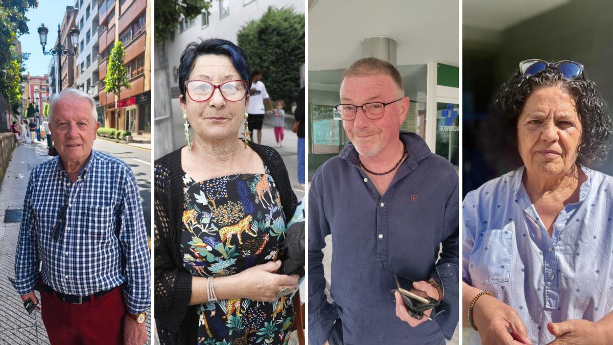 Eduardo González, en Oviedo; Feli Sierra, en Avilés; Alexander Lee, en Arriondas; y Margarita Bravo, en Sama.