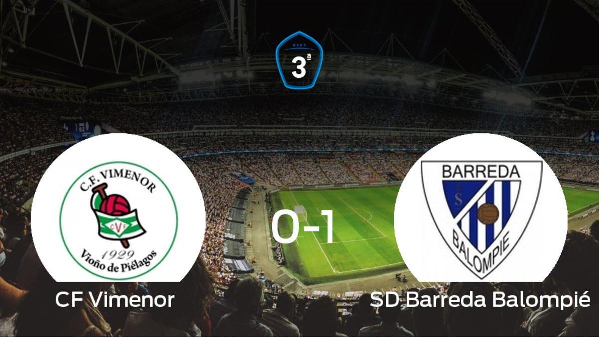 El Barreda Balompié vence 0-1 en el feudo del CF Vimenor