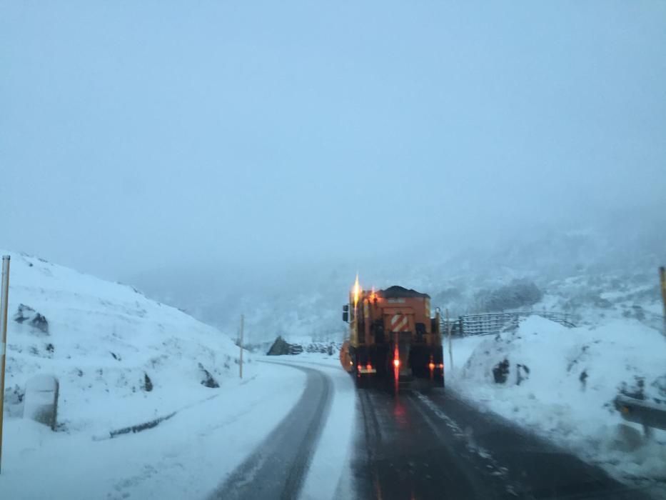 La nieve cubre el norte de España