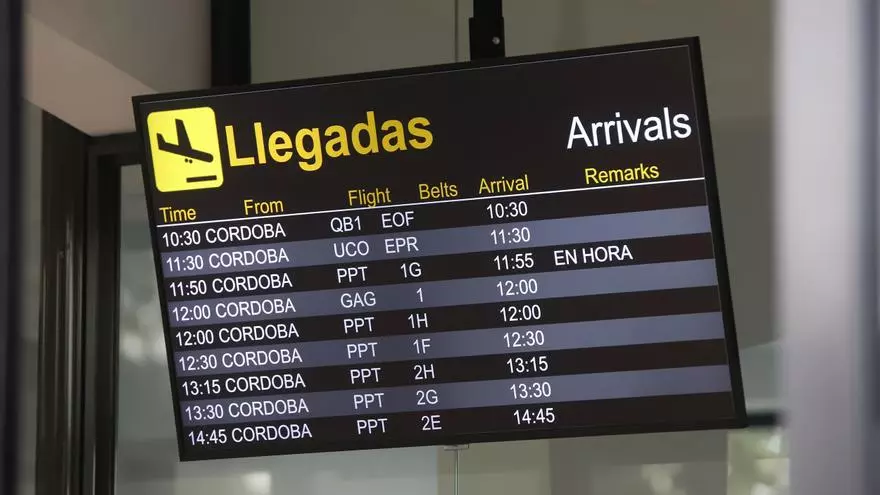 El aeropuerto de Córdoba alcanza los 4.500 pasajeros en junio y crece un 120% en un año, el mayor aumento porcentual de pasajeros en Andalucía