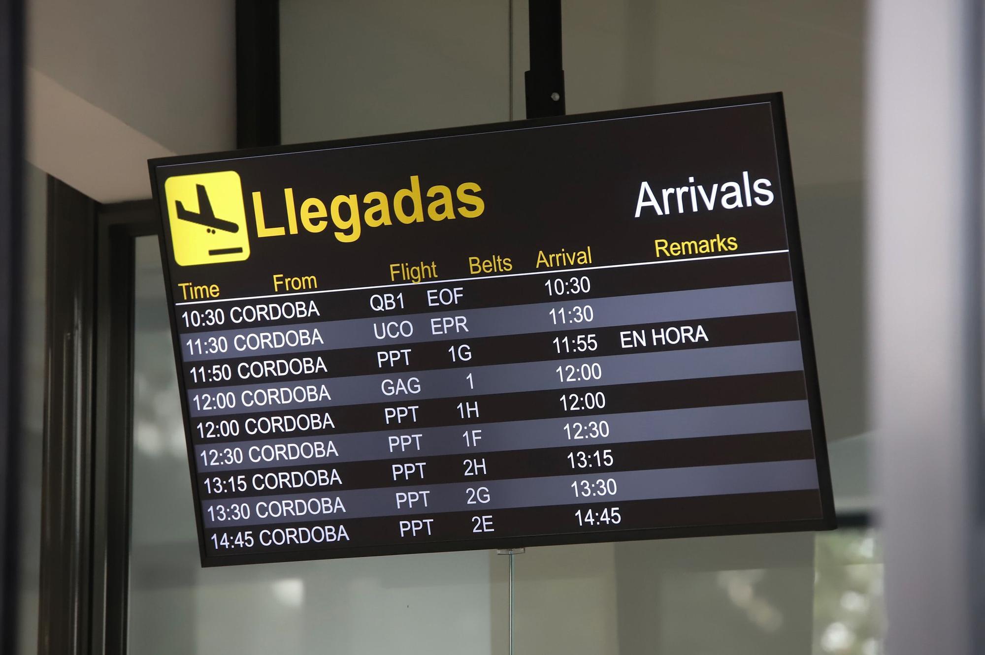 El aeropuerto de Córdoba triplica la capacidad de su terminal hasta 100.000 pasajeros al año