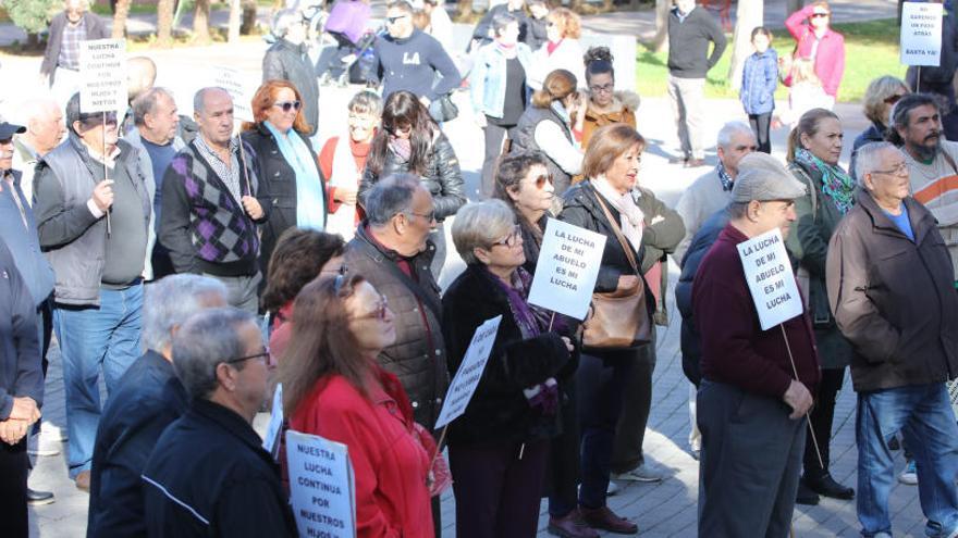 Manifestación en el Parque de la Paz.