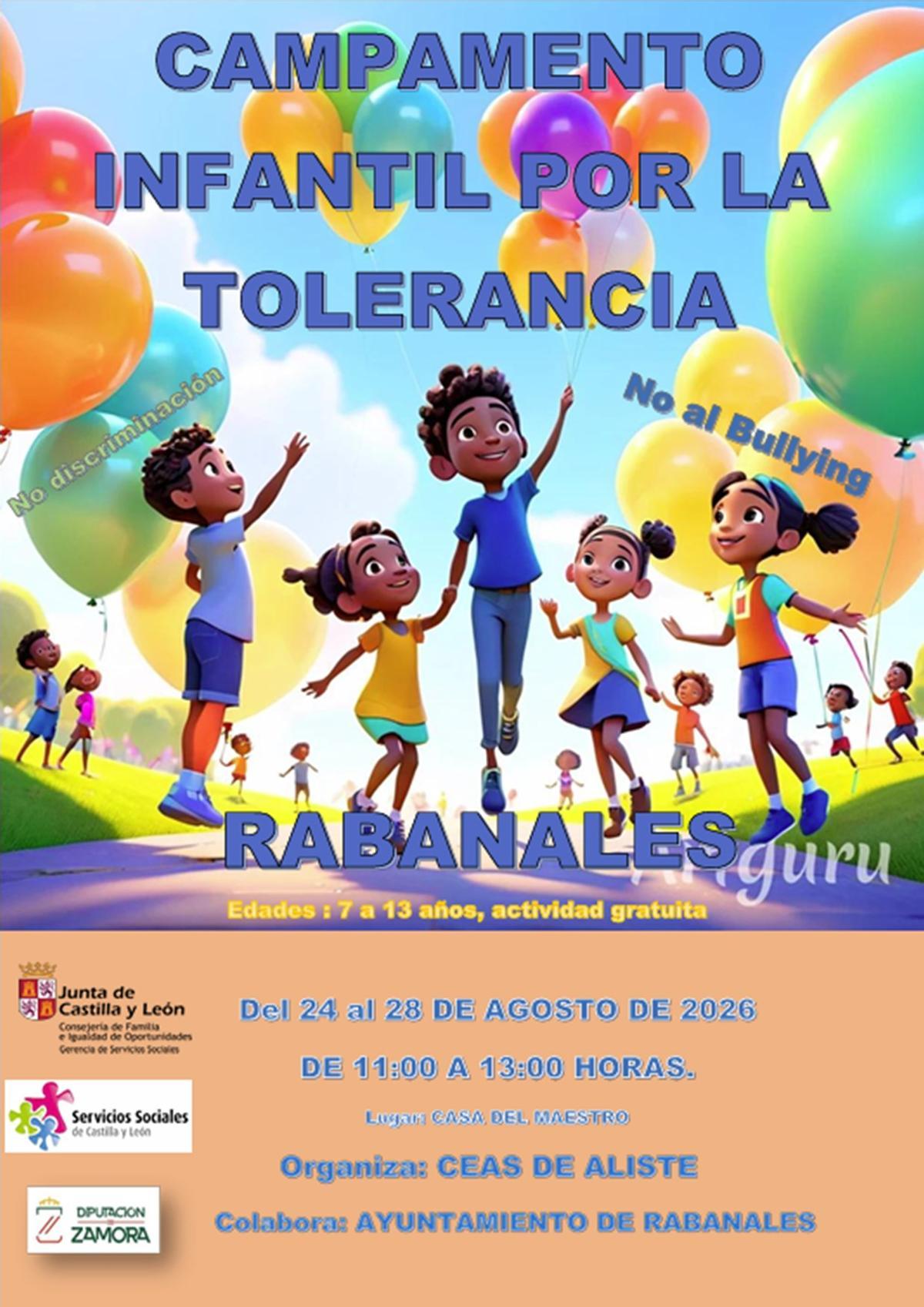 Cartel del campamento