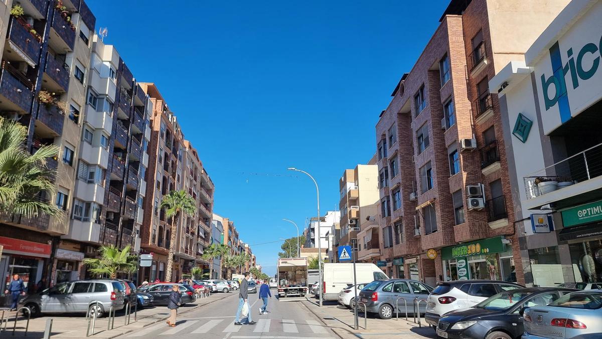 Una de las calles del municipio de Riba-roja de Túria.
