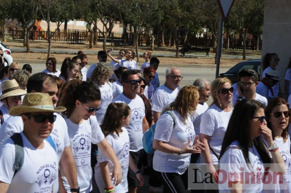 Marcha contra la violencia de género en La Aljorra