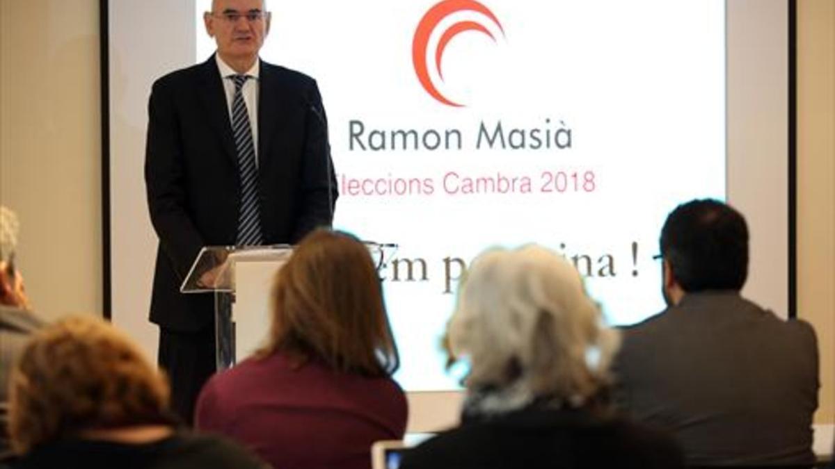 Lanzamiento 8Ramon Masià, durante la presentación de ayer.