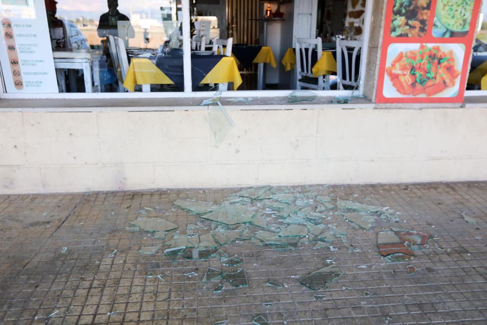 Un rastro de destrozos en Palma por 21 euros