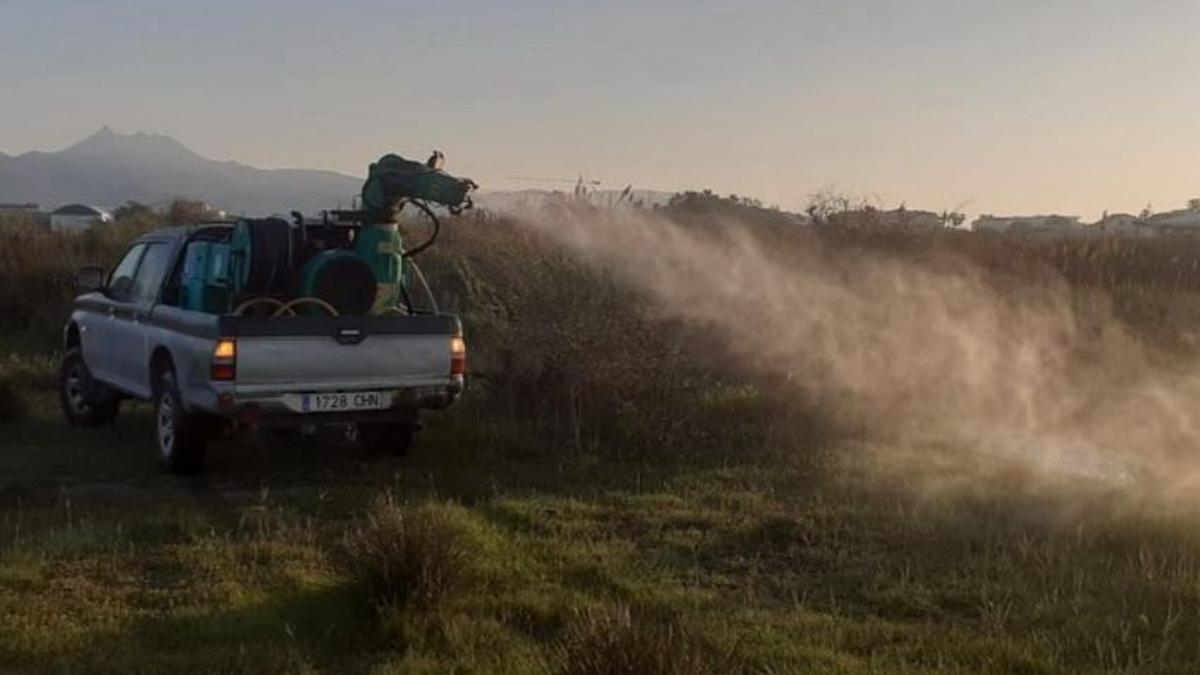 Imagen de actuación de fumigación.