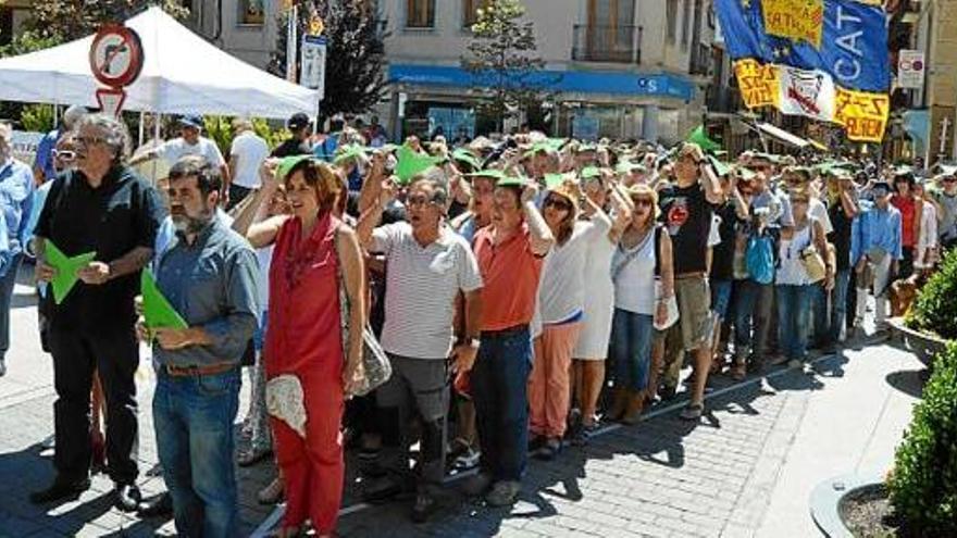 Un acte sobiranista organitzat per l&#039;ACN al centre de Puigcerdà