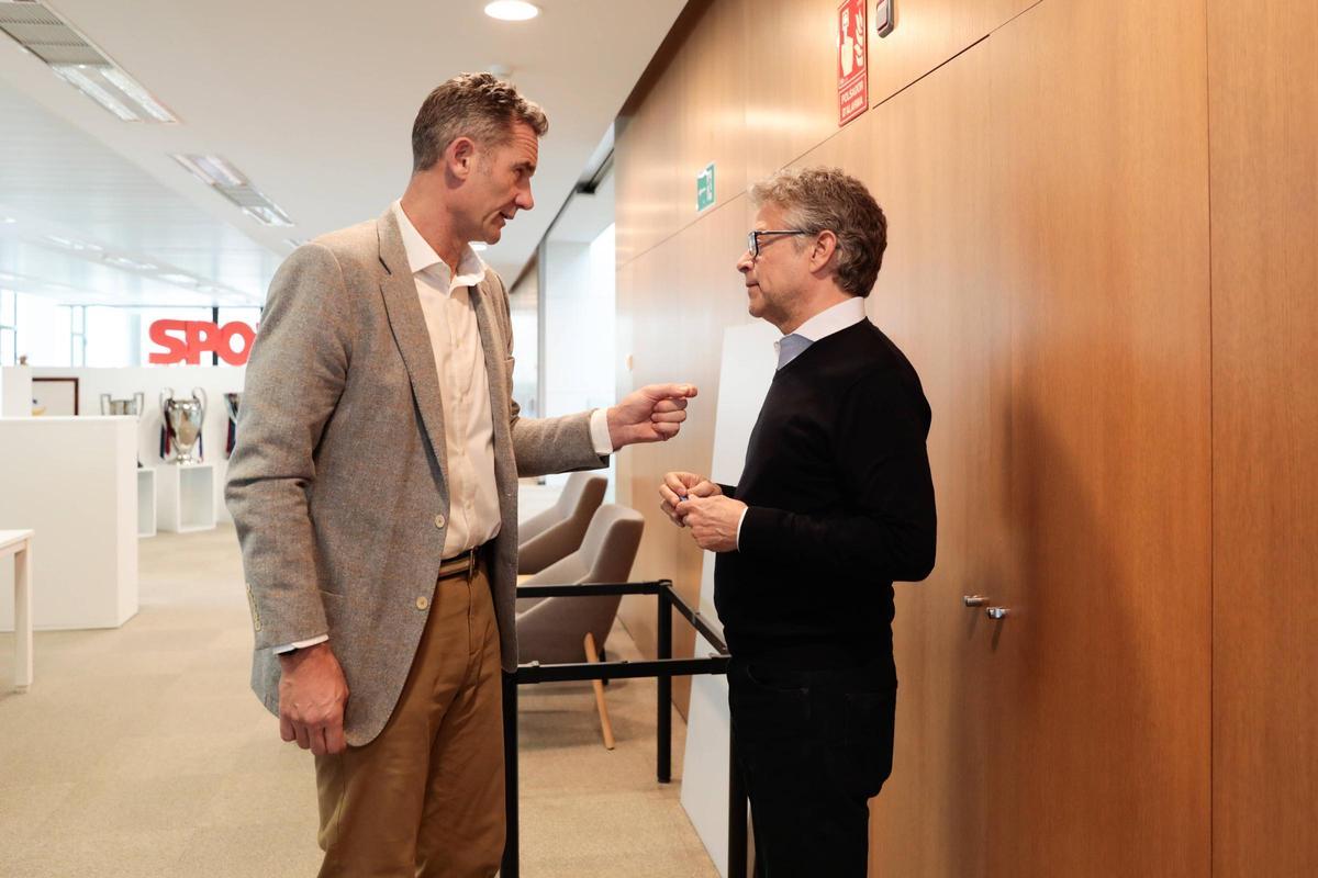 Urdangarin, con Joan Vehils, director de SPORT