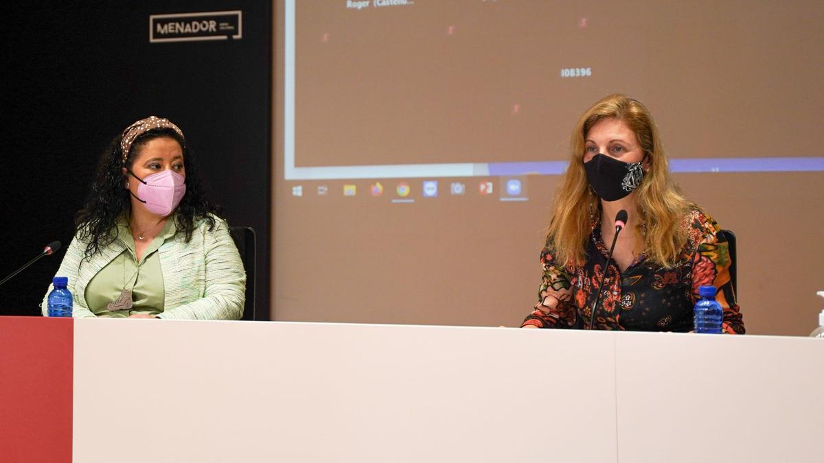 Amparo Marco, ayer, en rueda de prensa.