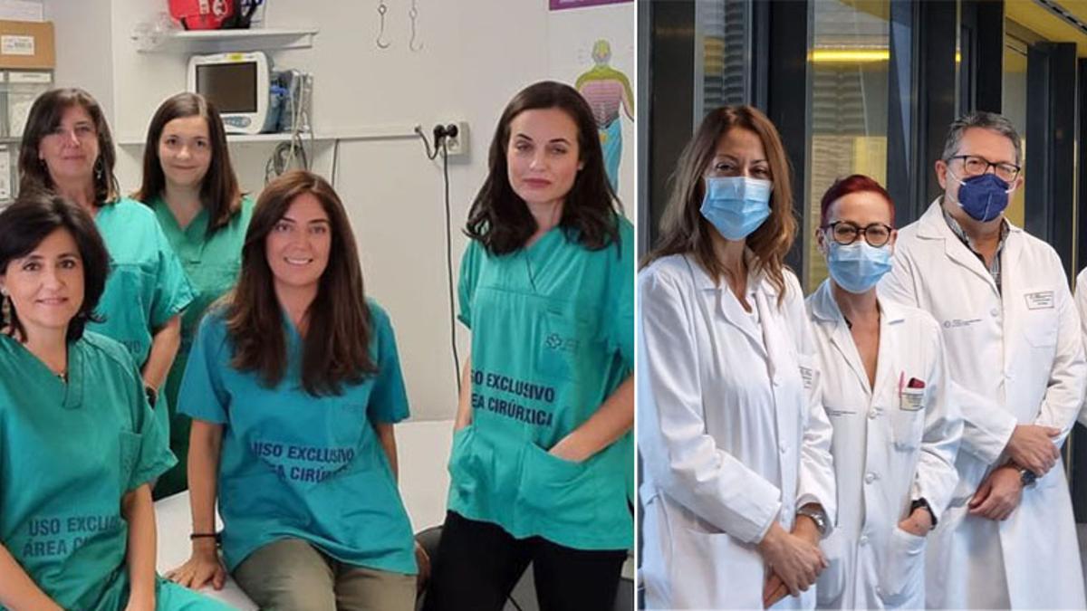 Parte de los equipos de las unidades del Dolor y Neurociencias.
