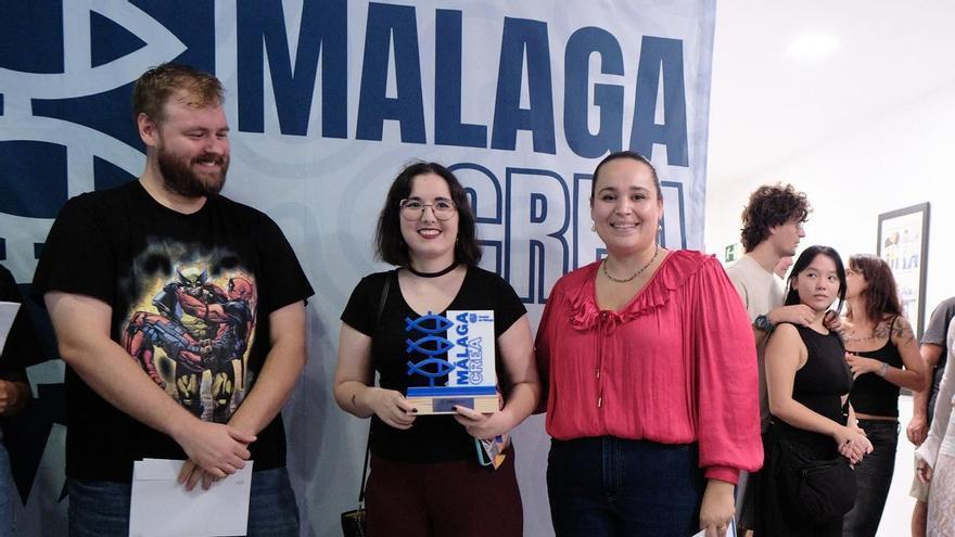 Margarita López Pérez recibe el primer premio de la Muestra Joven de Cómic 'MálagaCrea' ...