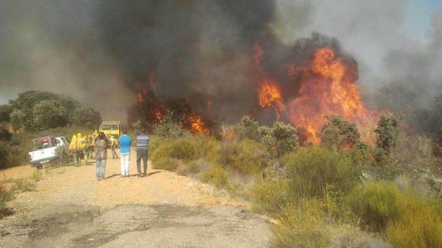 Efectivos en la zona de San Juanico.