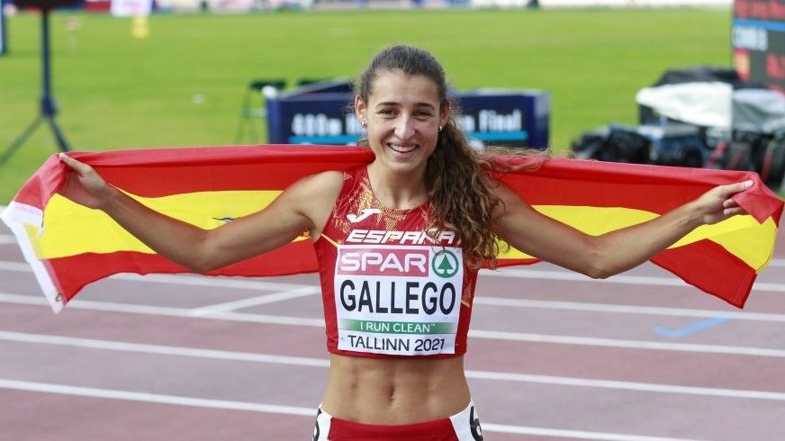 Sara Gallego, tras ganar la plata en Tallín y batir el récord de España.