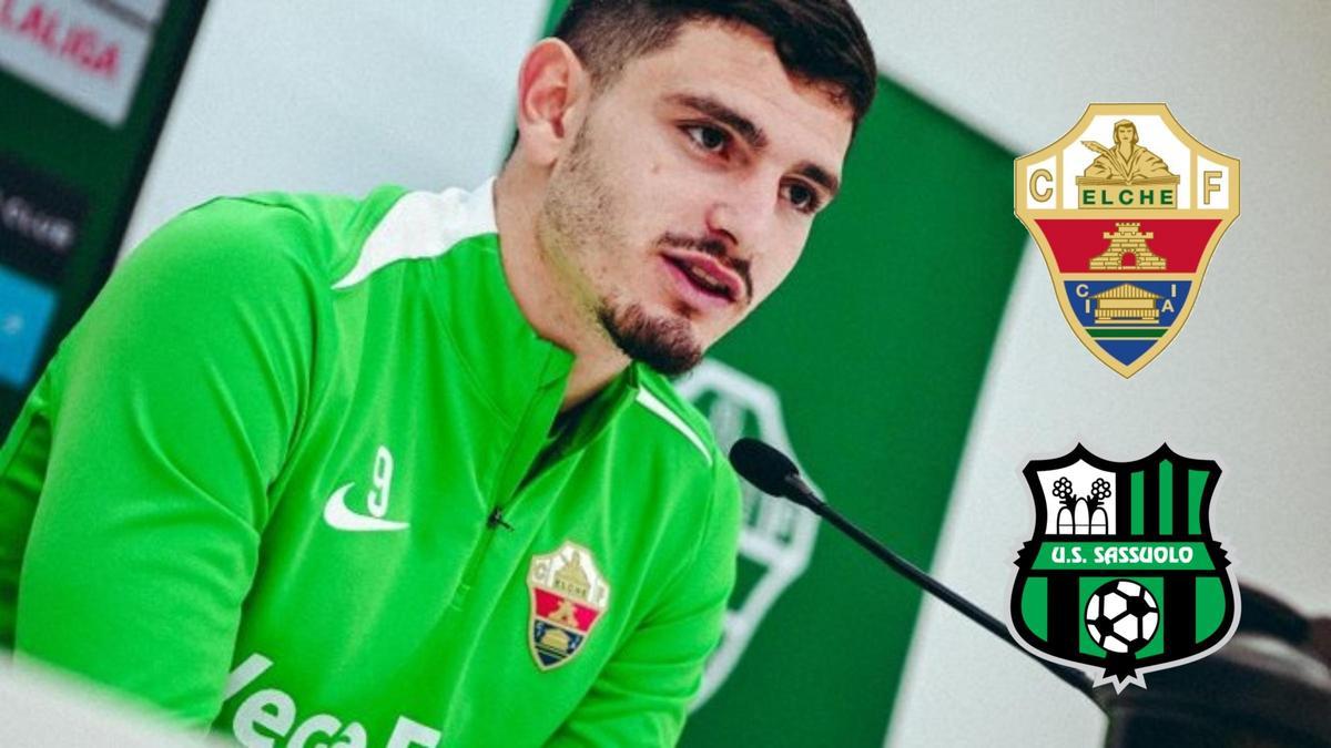 Agustín Álvarez, futbolista del Elche cedido por el Sassuolo