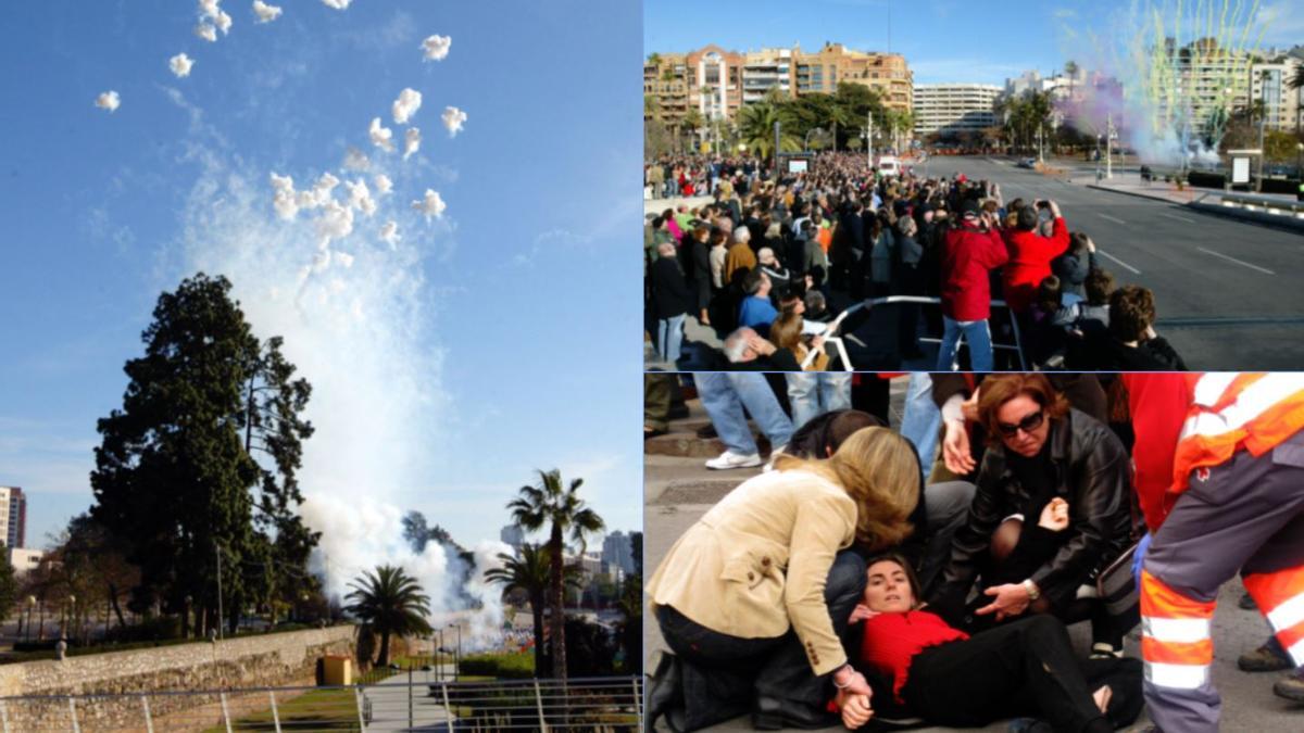 Así eran las "mascletaes" del 1 de enero en València