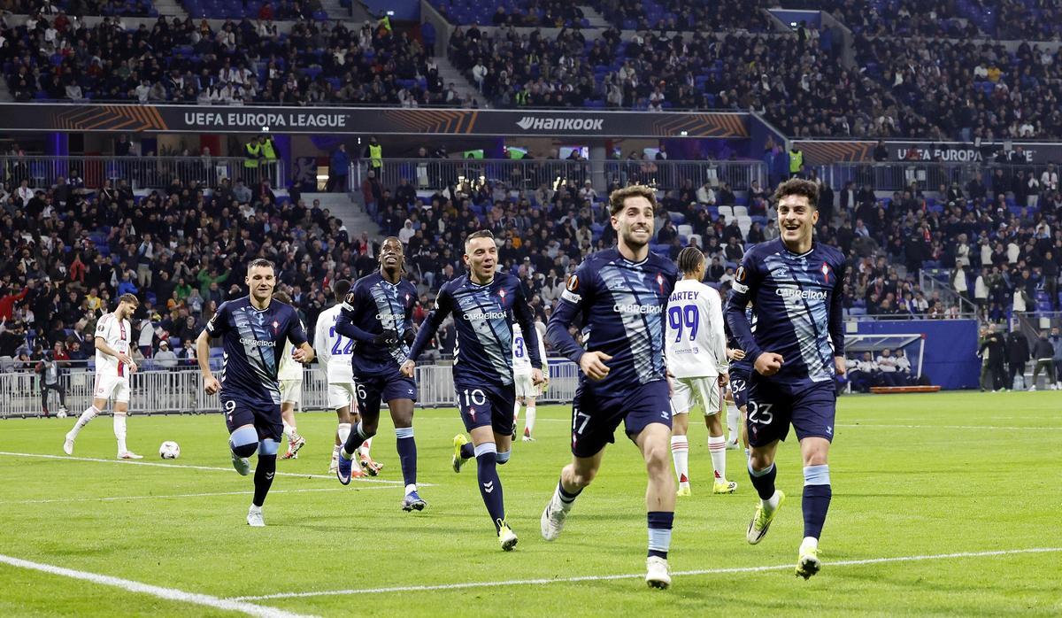 La victoria europea del Celta en Lyon, en imágenes La victoria europea del Celta en Lyon, en imágenes