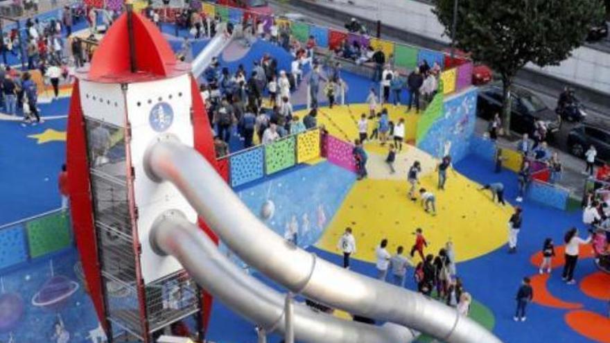 Un parque infantil en Santa Cruz de Tenerife.