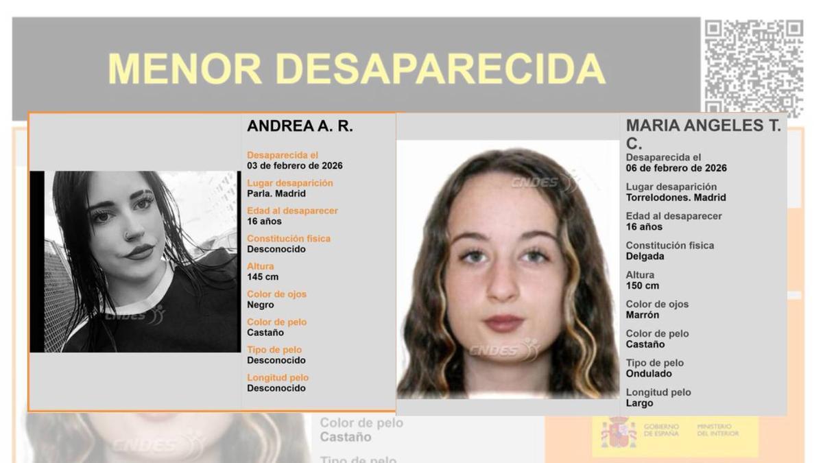 Alerta difundida por el Centro Nacional de Desparecidos (CNDES).