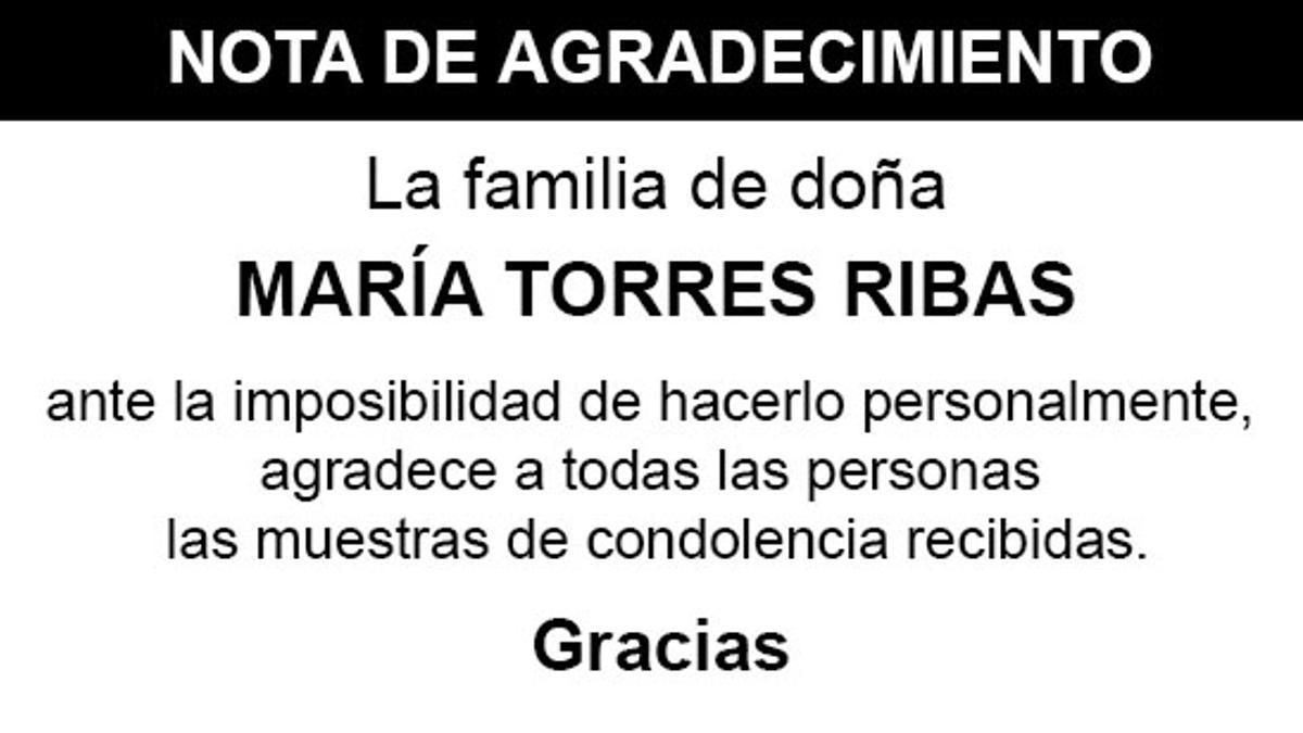 Nota María Torres Ribas