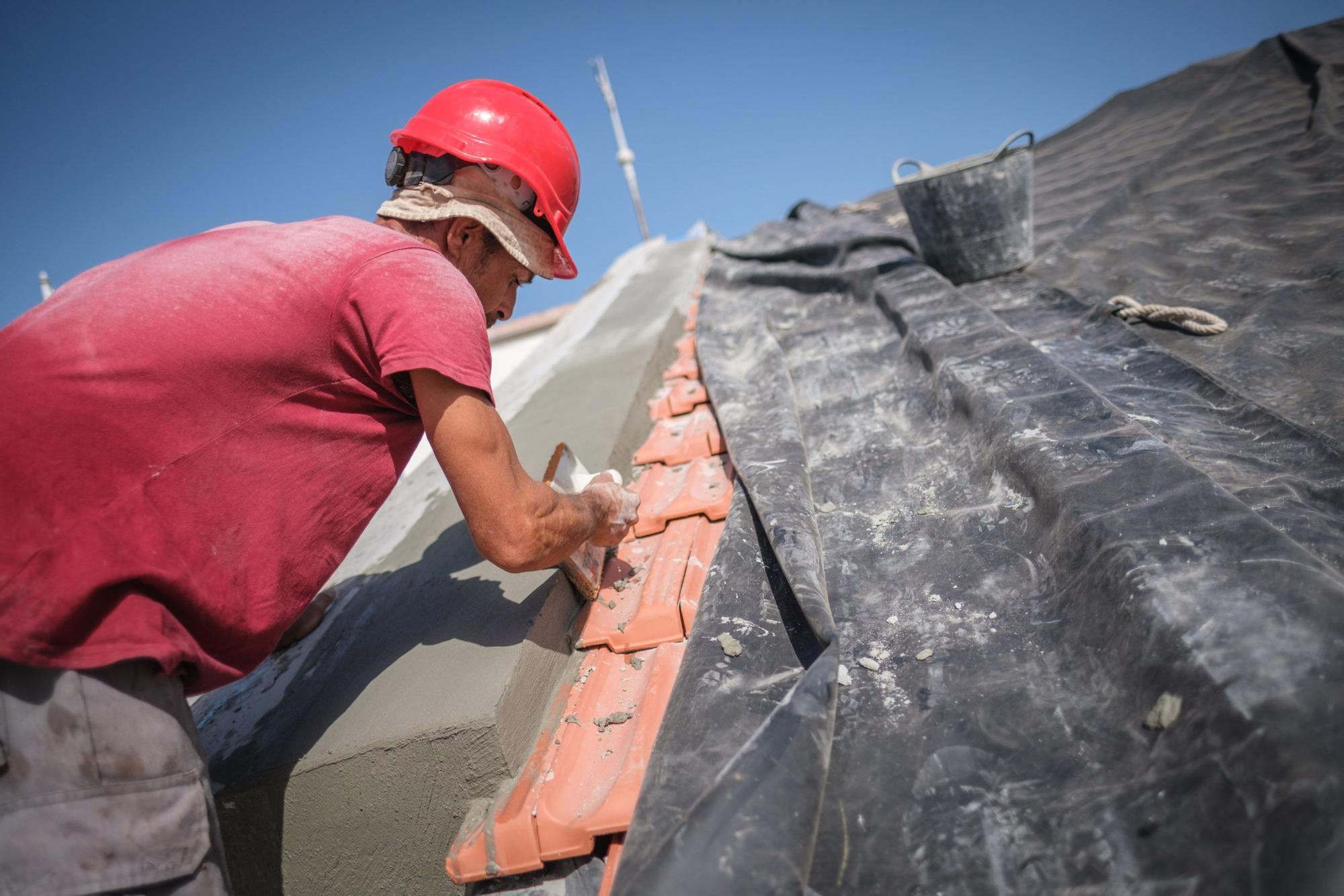 Obras en la cubierta del Ayuntamiento de Santa Cruz de Tenerife