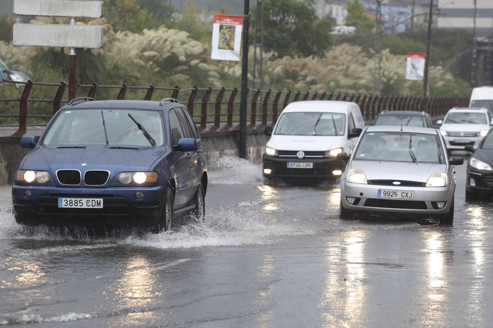 Inundaciones en Avilés por los fuertes aguaceros