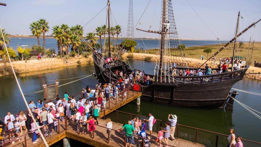 Muelle de las Carabelas. Un año más se celebran este 3 de agosto la Jornada de Puertas Abiertas organizada por la Diputación de Huelva .